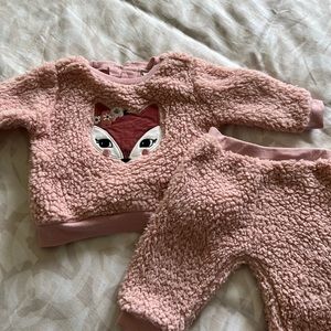 🌻3/25$ Cozy Fleece PL baby (petit lem baby) outfit / set - 6 months